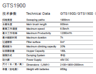 รถกวาดพื้น GTS1900